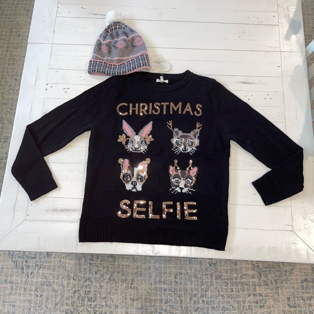 Christmas Hat and Sweater Set